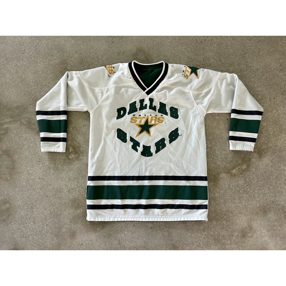 Vintage‎ Dallas Stars NHL Mighty Mac Jersey Youth XL Green/White